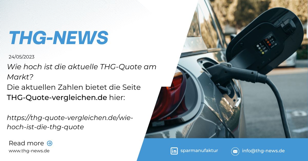 Der aktuelle Preis der THG-Quote