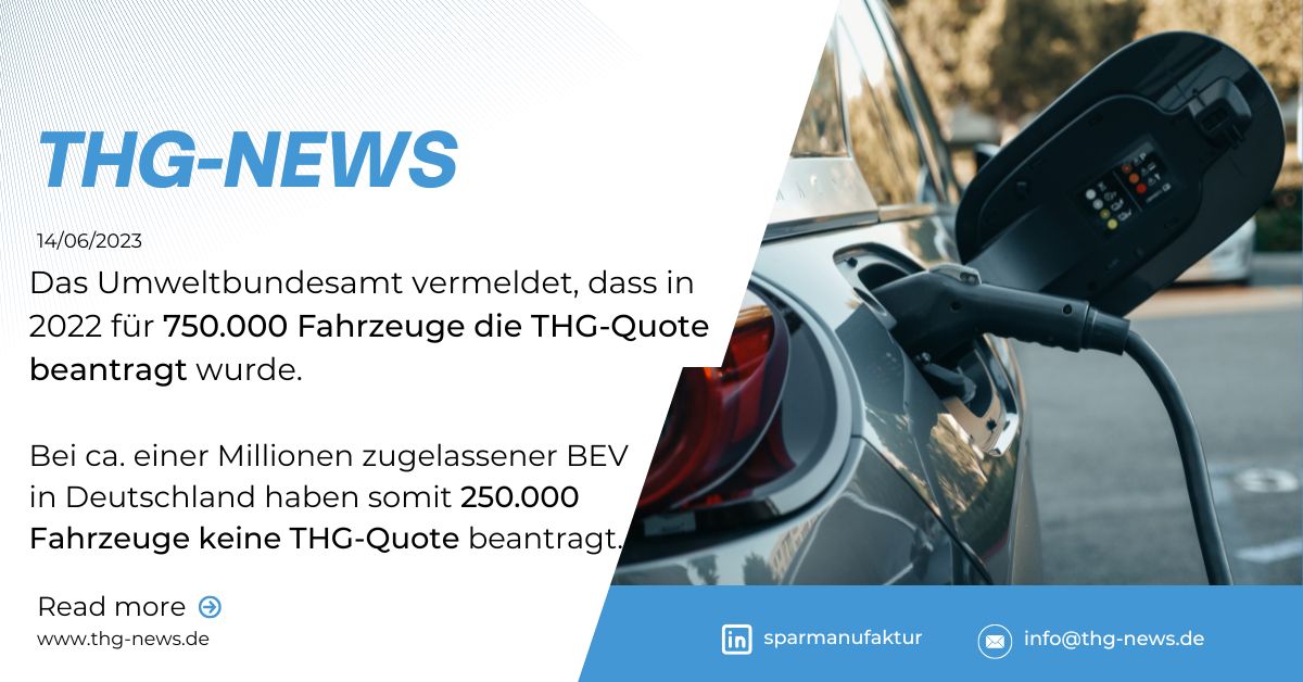 250.000 Elektroauto-Besitzer lassen die THG-Quote liegen