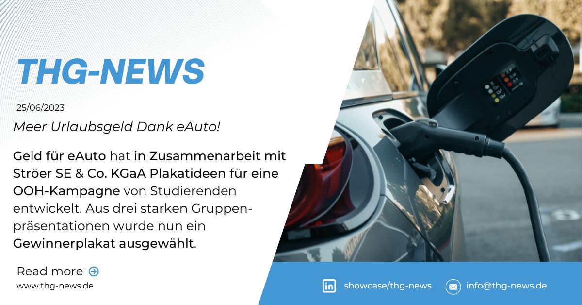 Geld für eAuto entwickelt Plakatideen für eine OOH-Kampagne von Studierenden