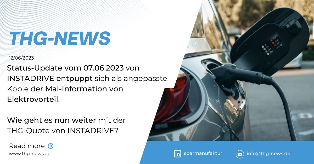 Status-Update von INSTADRIVE entpuppt sich als Kopie von Elektrovorteil