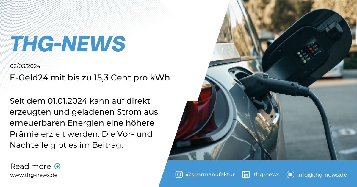 E-Geld24 mit bis zu 15,3 Cent pro kWh